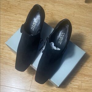 Franco Sarto Women’s Black Suede Loafers